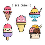 像素冰淇淋图标