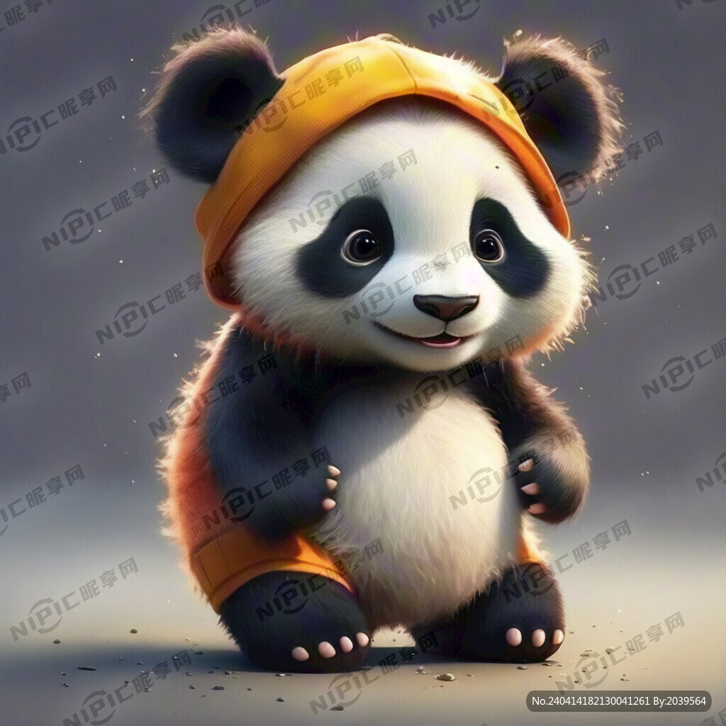 可爱的 卡通熊猫