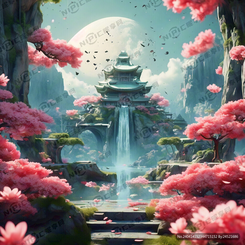 游戏梦幻唯美新中式风景 超高清
