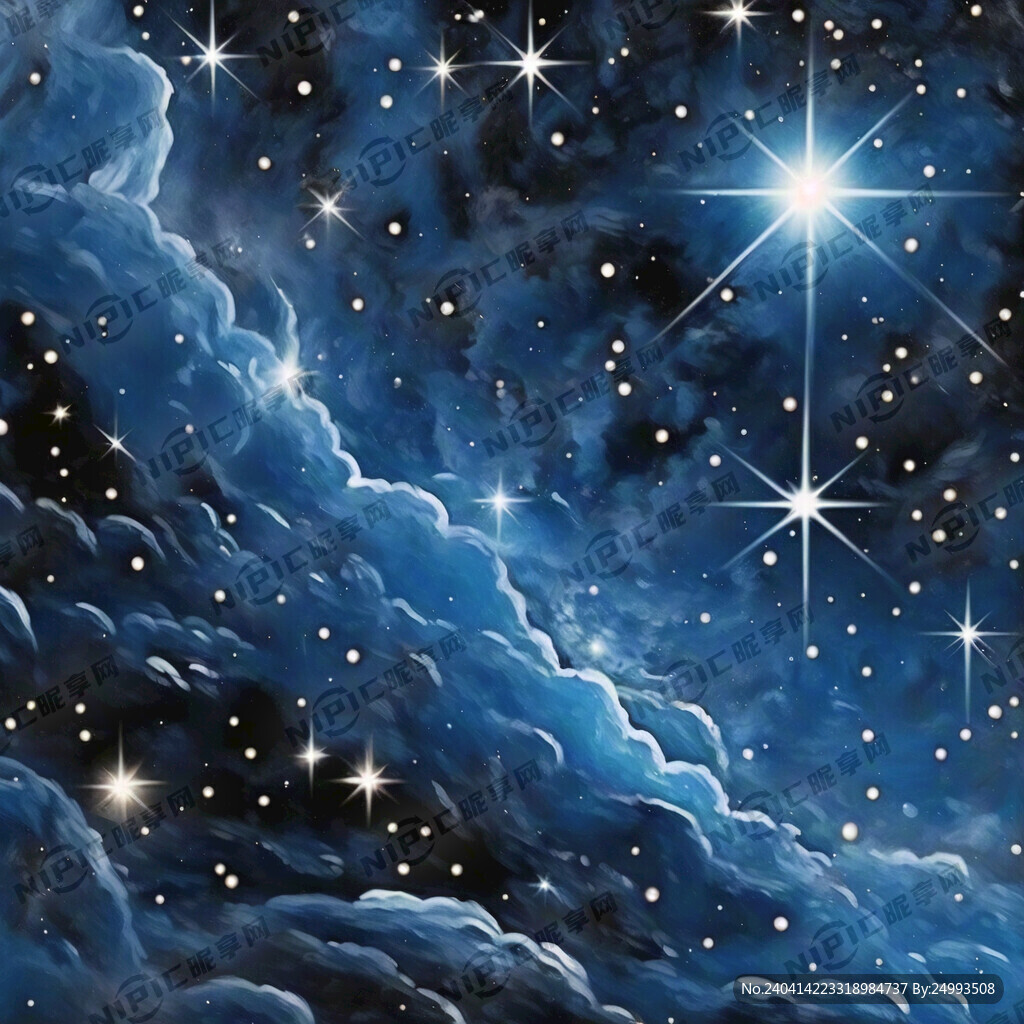 蓝色星空背景