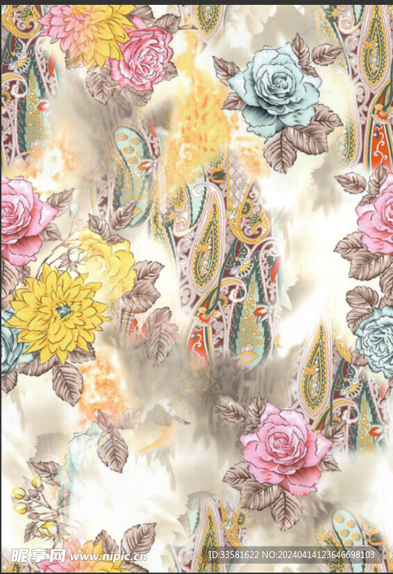 扎染花