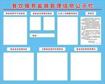 餐饮服务监督管理信息公示栏