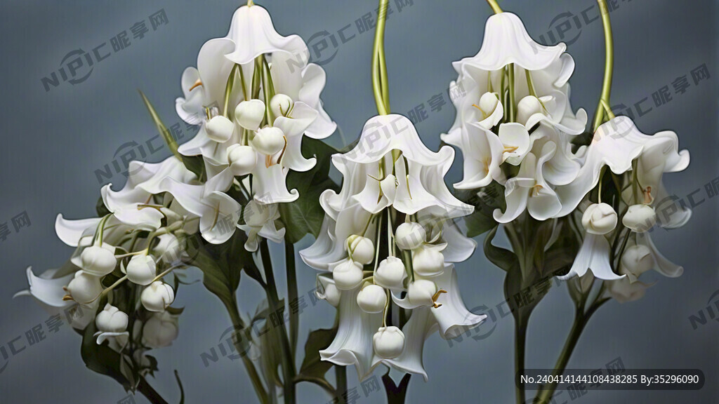 长串白色风铃花