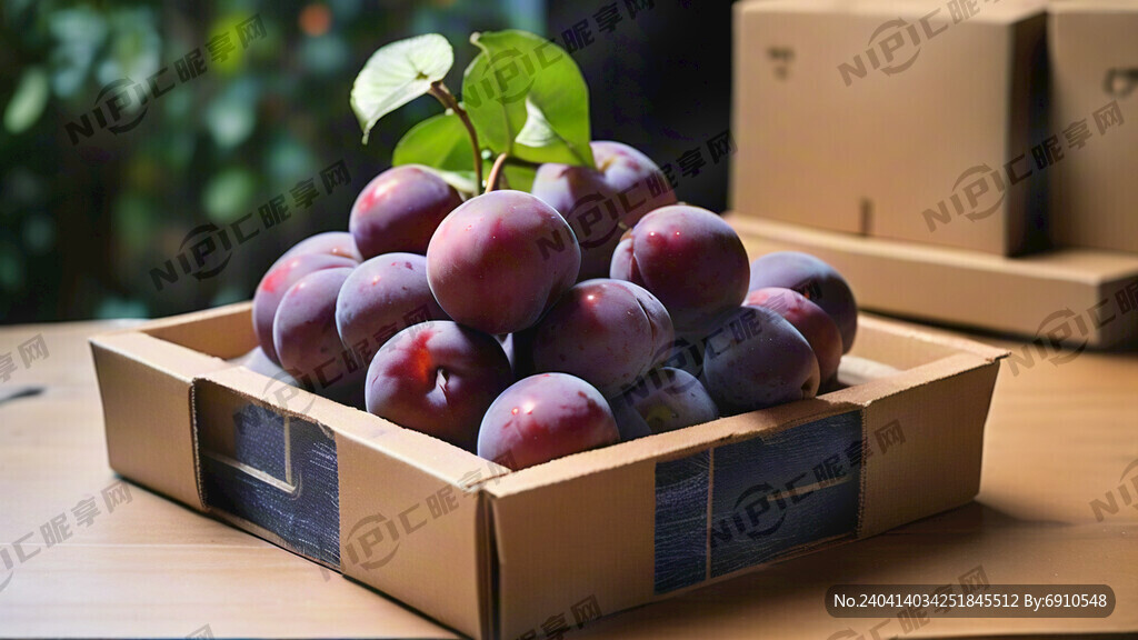 设计一款李子纸箱包装