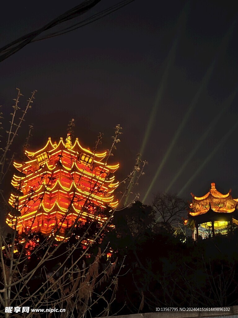 黄鹤楼夜景