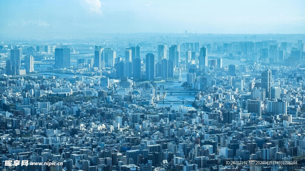 城市全景 建筑航拍 