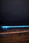 夜色中的海景