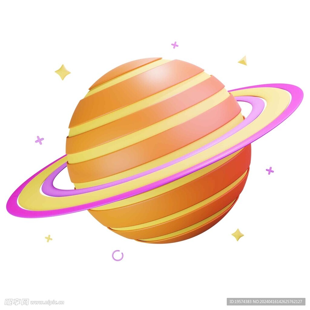 C4D模型 土星