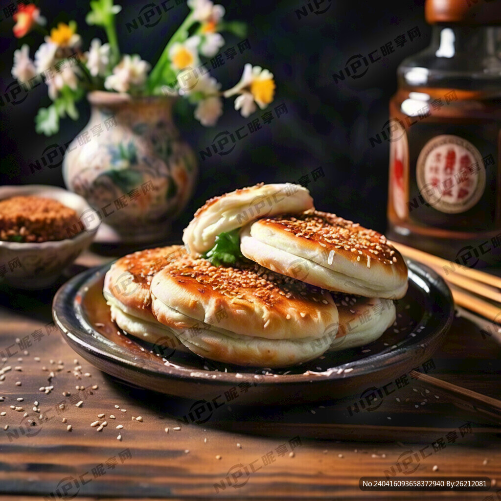 古法烧饼夹肉