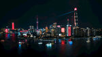海滨城市夜景