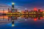 江景城市灯光图
