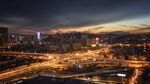 金色城市夜景