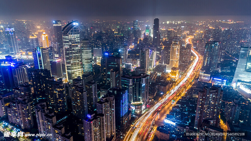 科技城市夜景