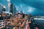 江景城市夜景