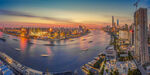 金色港口夜景
