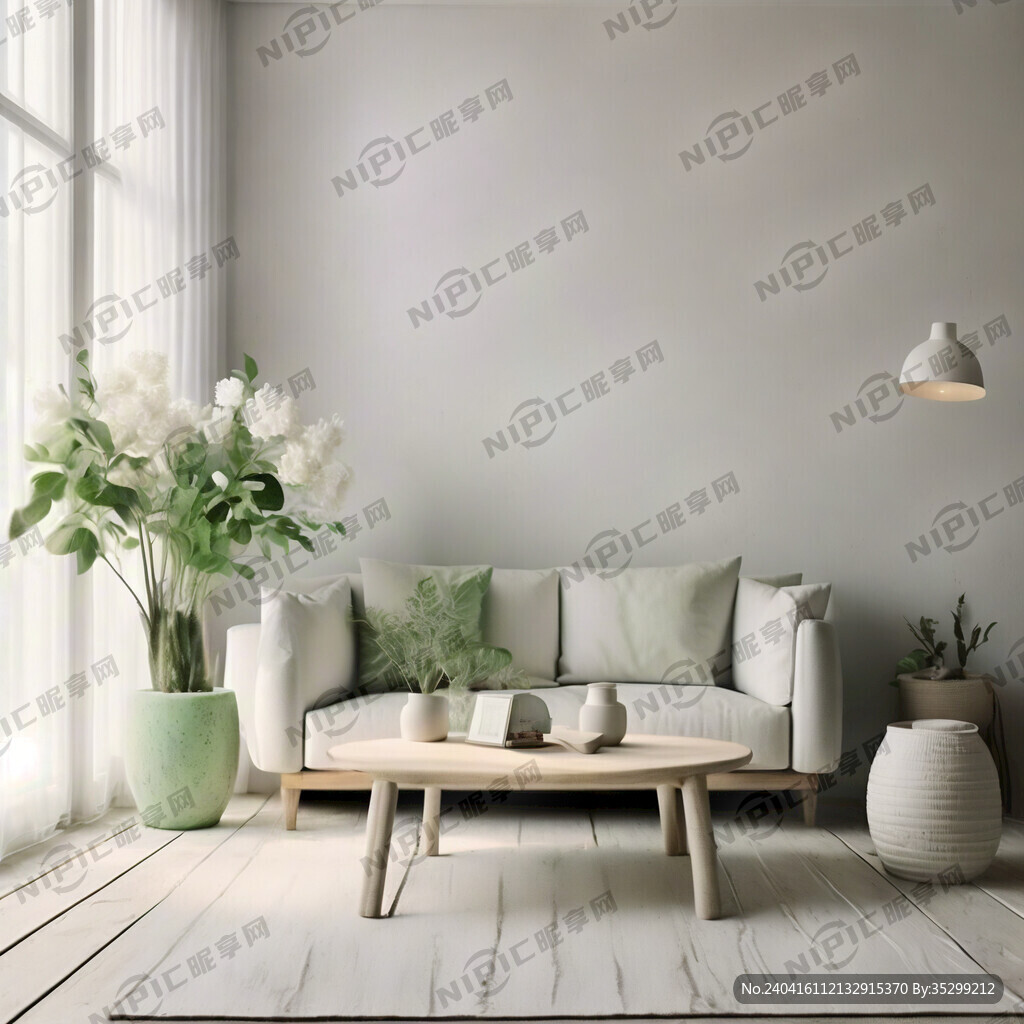 白色小清新的 居家背景