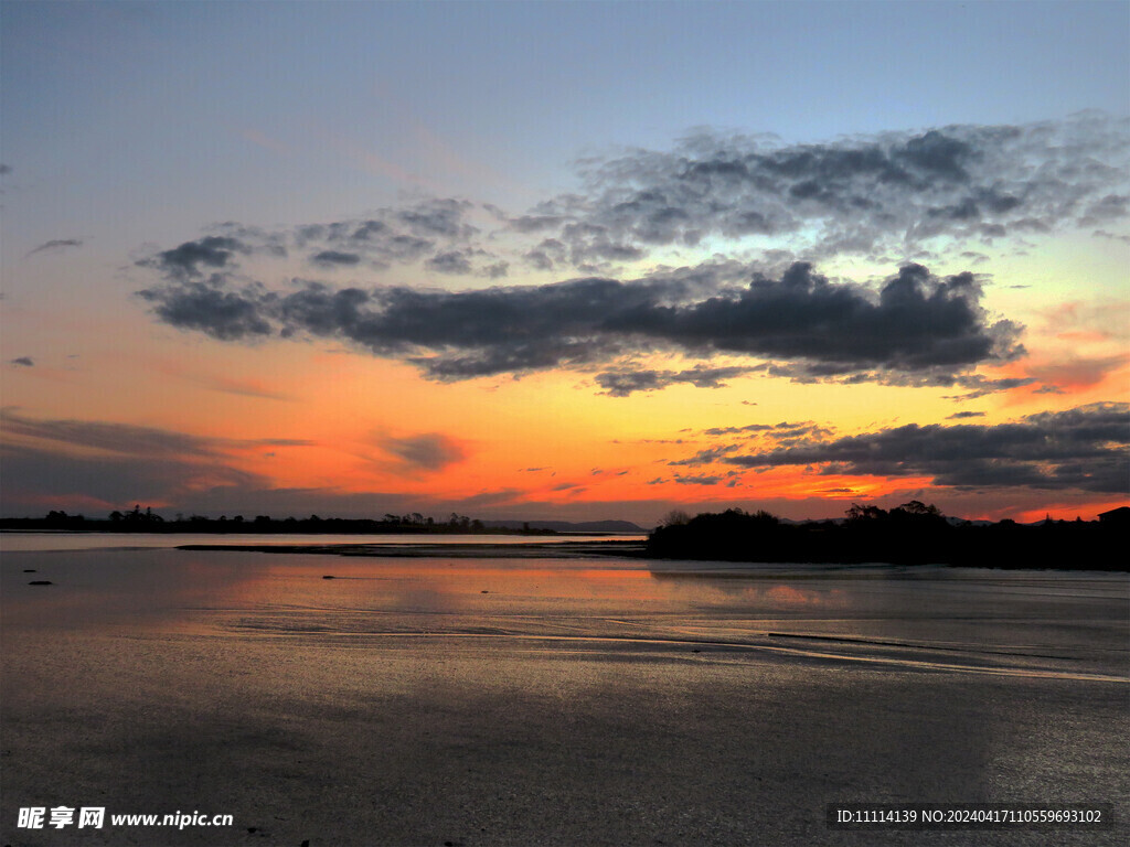 奥克兰海边夜色风景