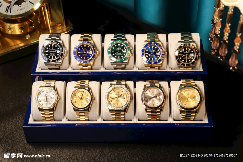 奢侈品手表组合拍摄图