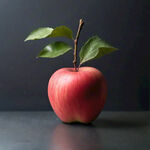 红富士苹果带叶子