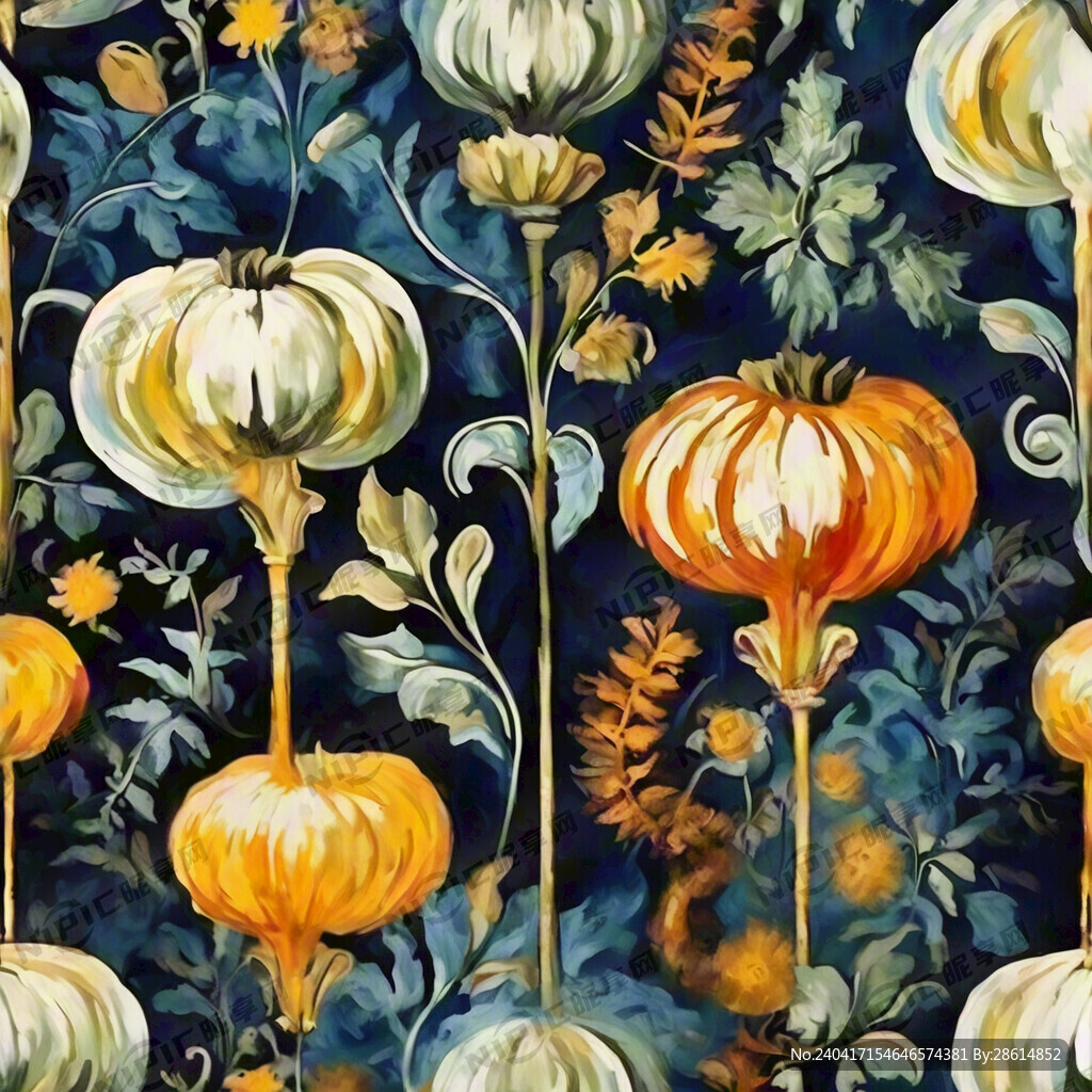 一幅壁纸图案纹理蒂芙尼油画的风