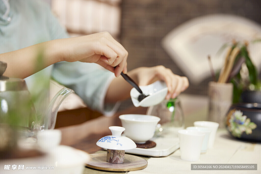 泡茶茶艺背景