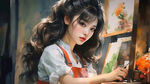 五一劳动节  儿童画