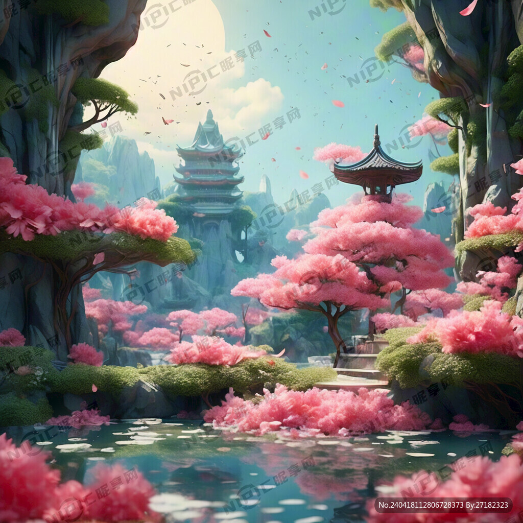 游戏梦幻唯美新中式风景 超高清
