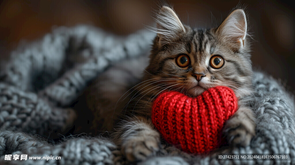 可爱爱心猫猫