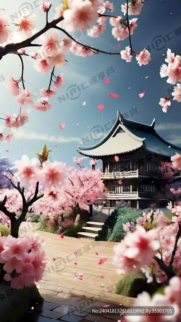 樱花花海直播间背景
