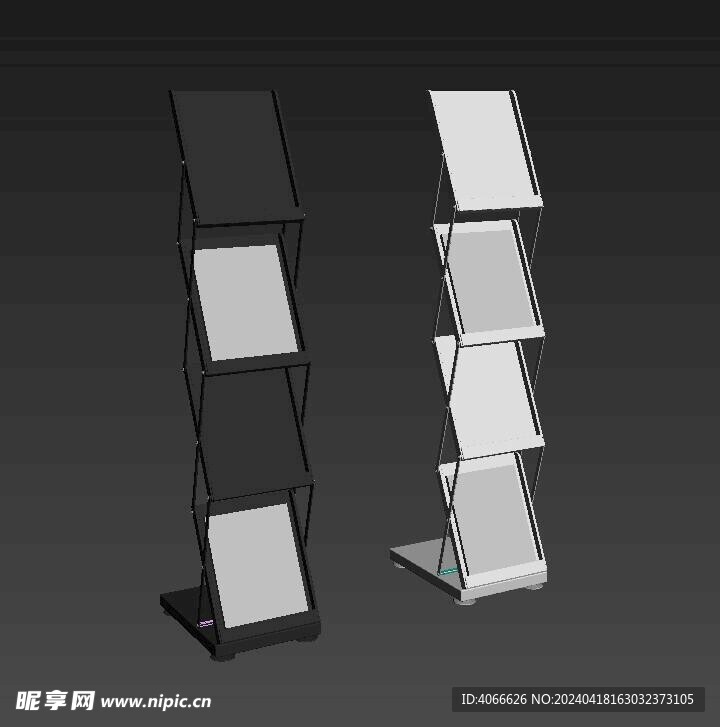 资料架3d模型