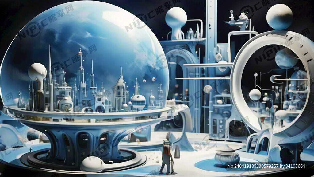 生成一张高科技未来世界的图要以