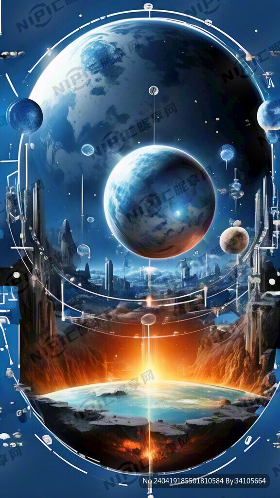 生成一张高科技未来世界的图