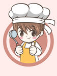 手绘厨师插画