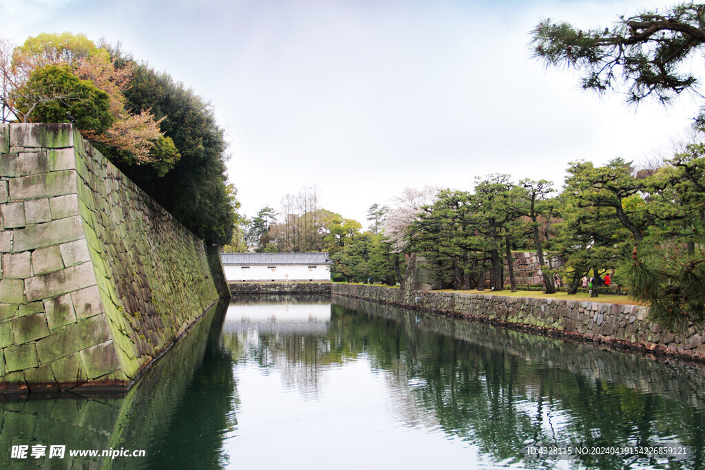 京都二条城的护城河