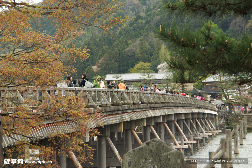 岚山渡月桥风景