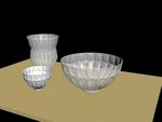 玻璃碗  3De模型  餐具 