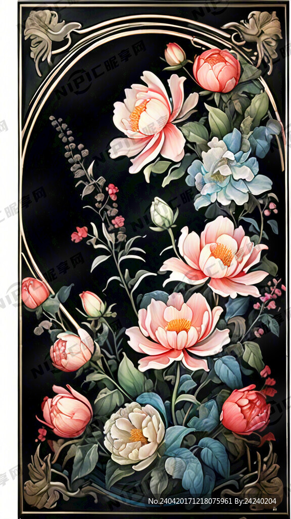 古风 长方形边框 唯美