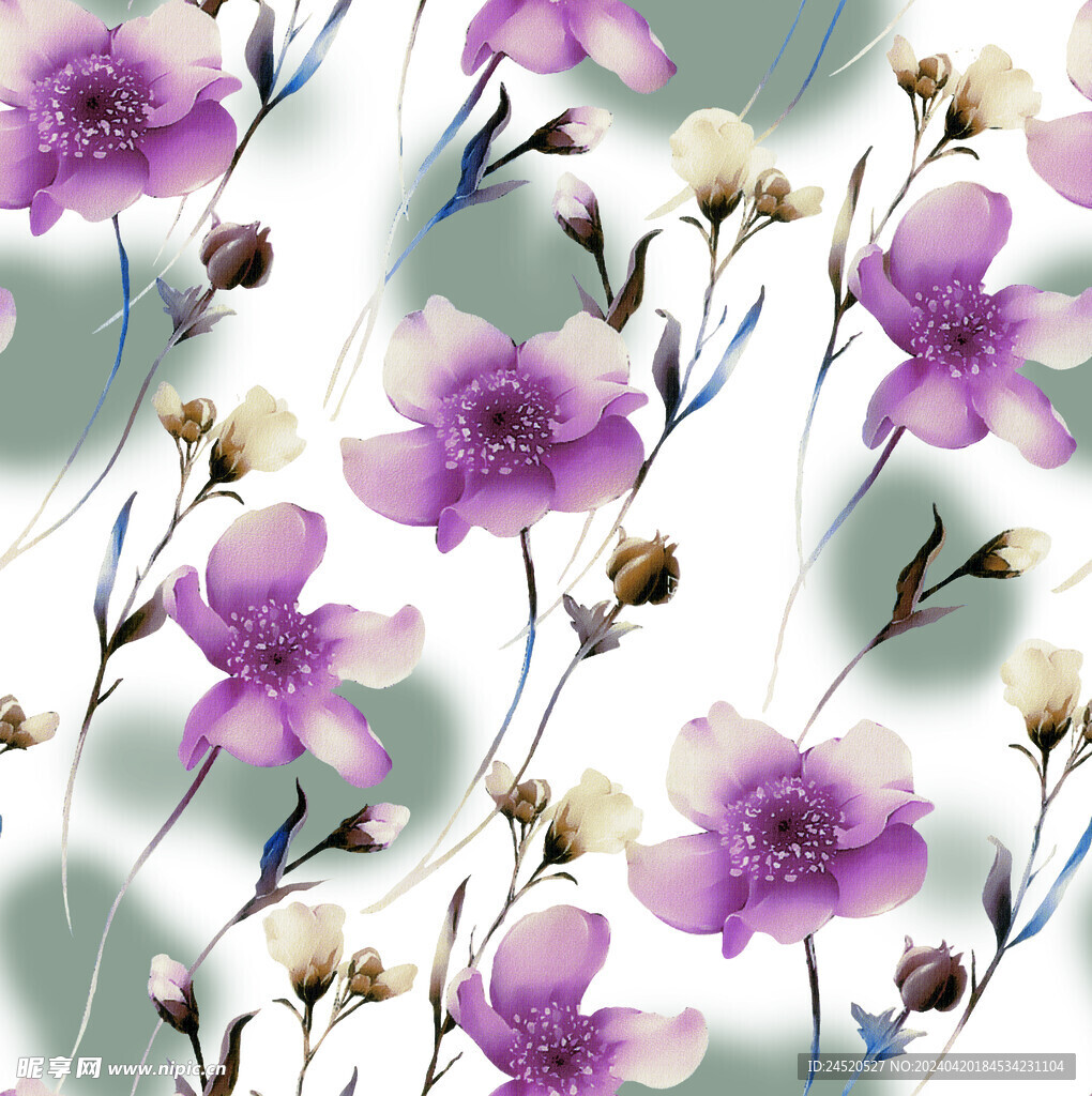 扎染花  