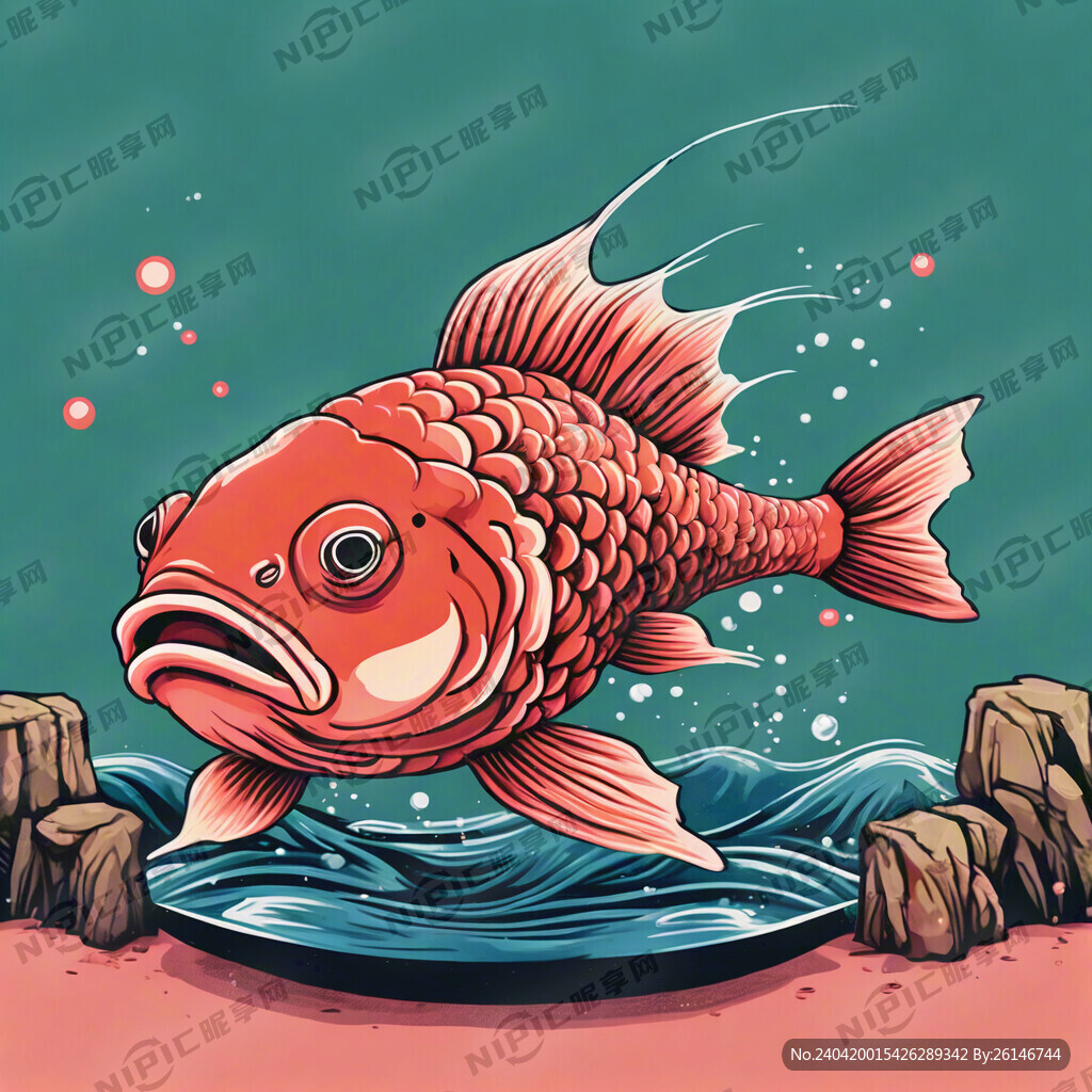 鲤鱼简笔画
