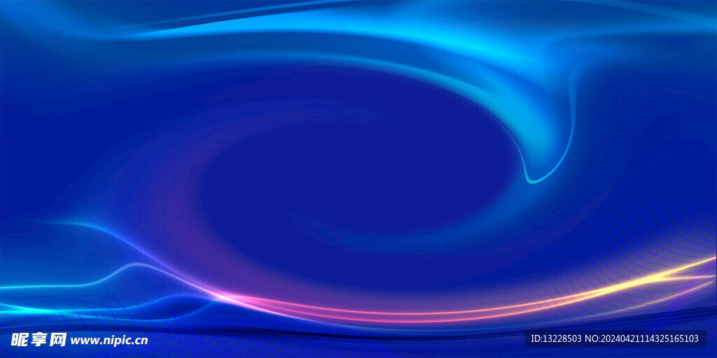 蓝色抽象旋涡时尚大气的背景