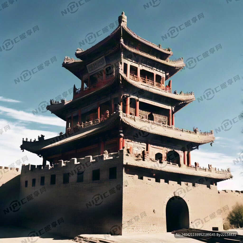 嘉峪关城楼剪影