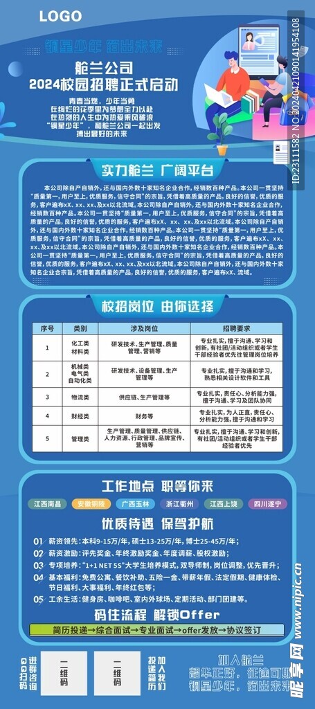 企业招聘展架