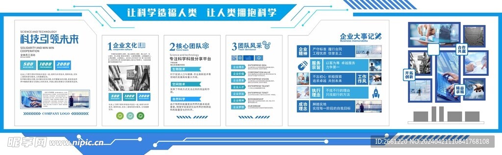 科技企业文化墙