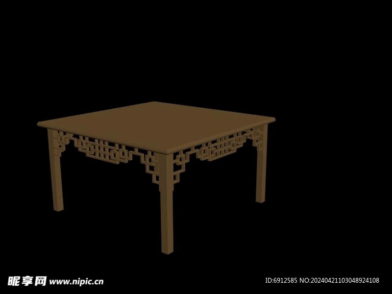 中式家具   3D建模