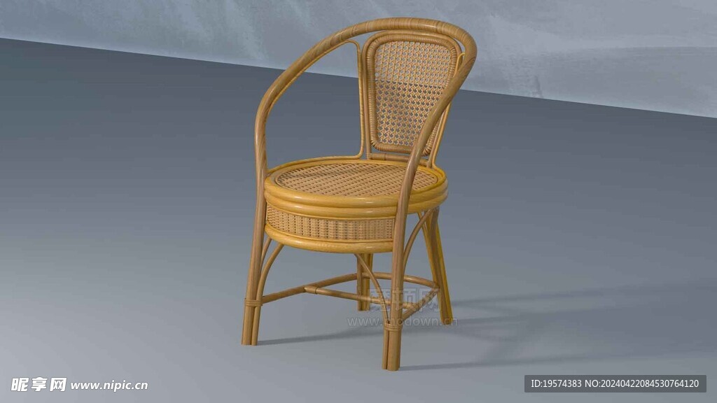 C4D模型 藤椅