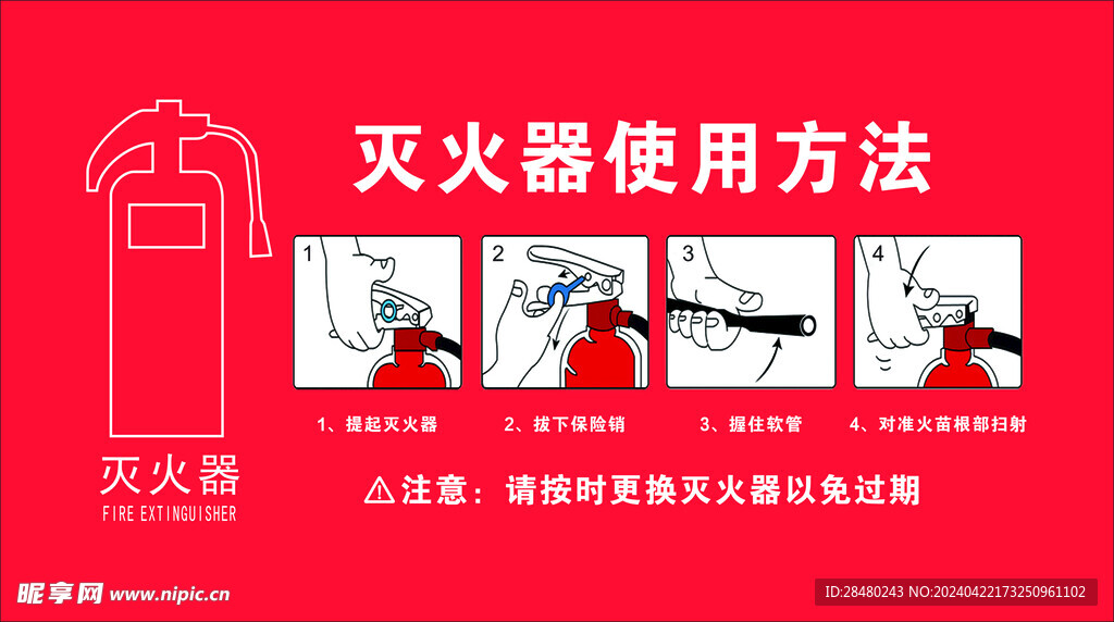 灭火器使用方法