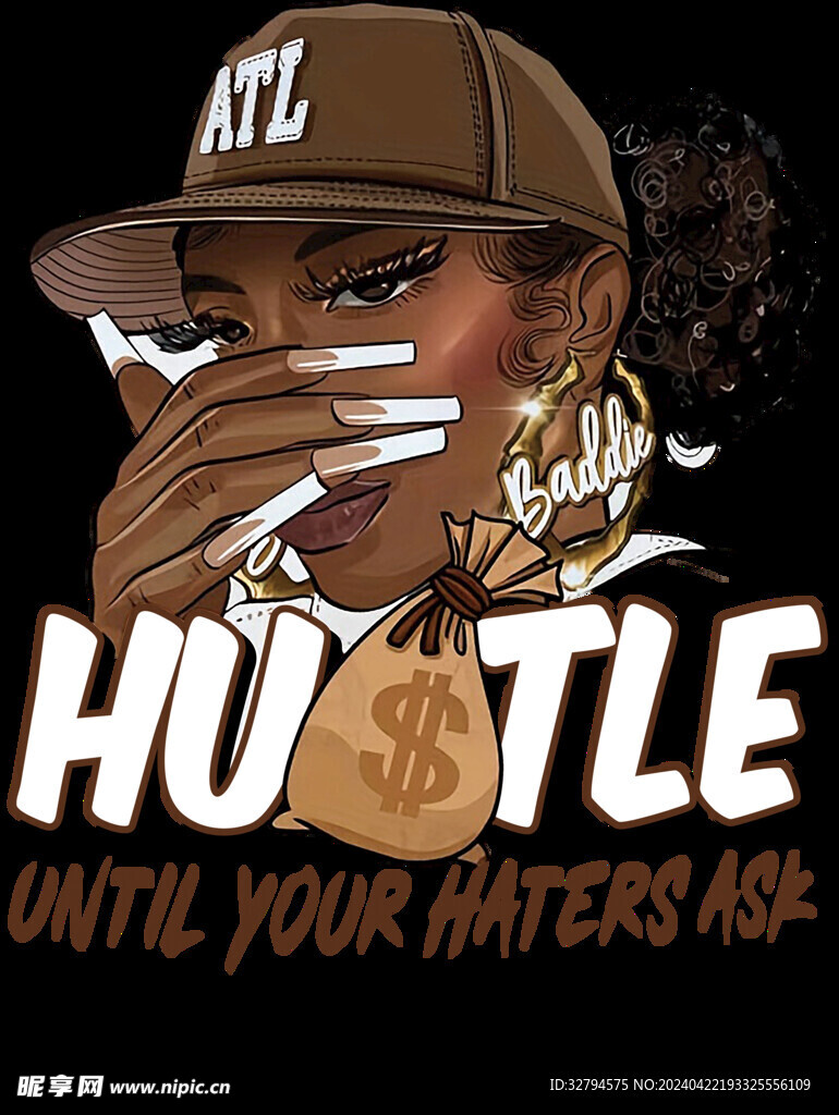 HUSTLE黑人美女