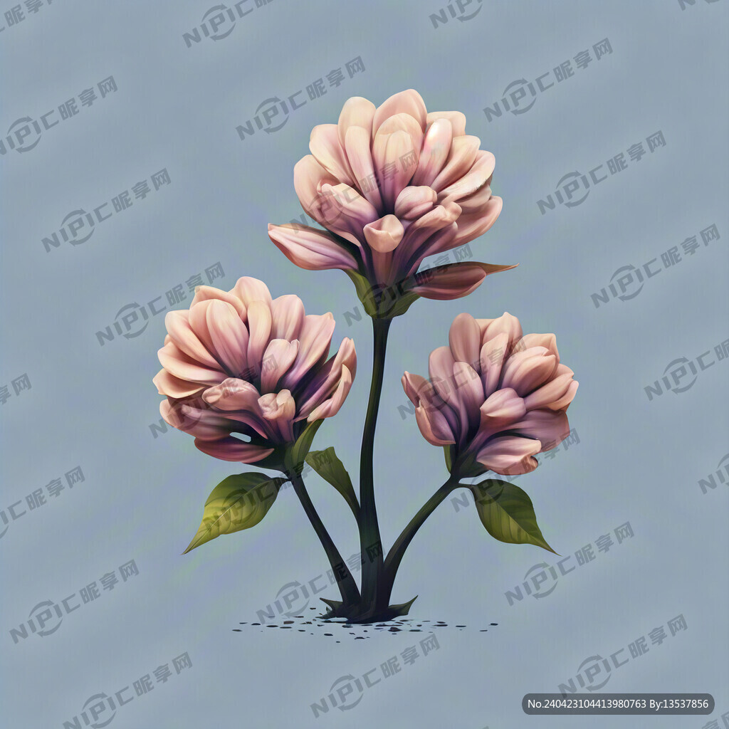 用五瓣丁香花设计一个标志