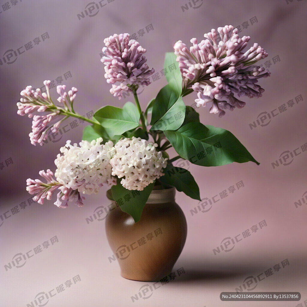 用丁香花设计一个标志