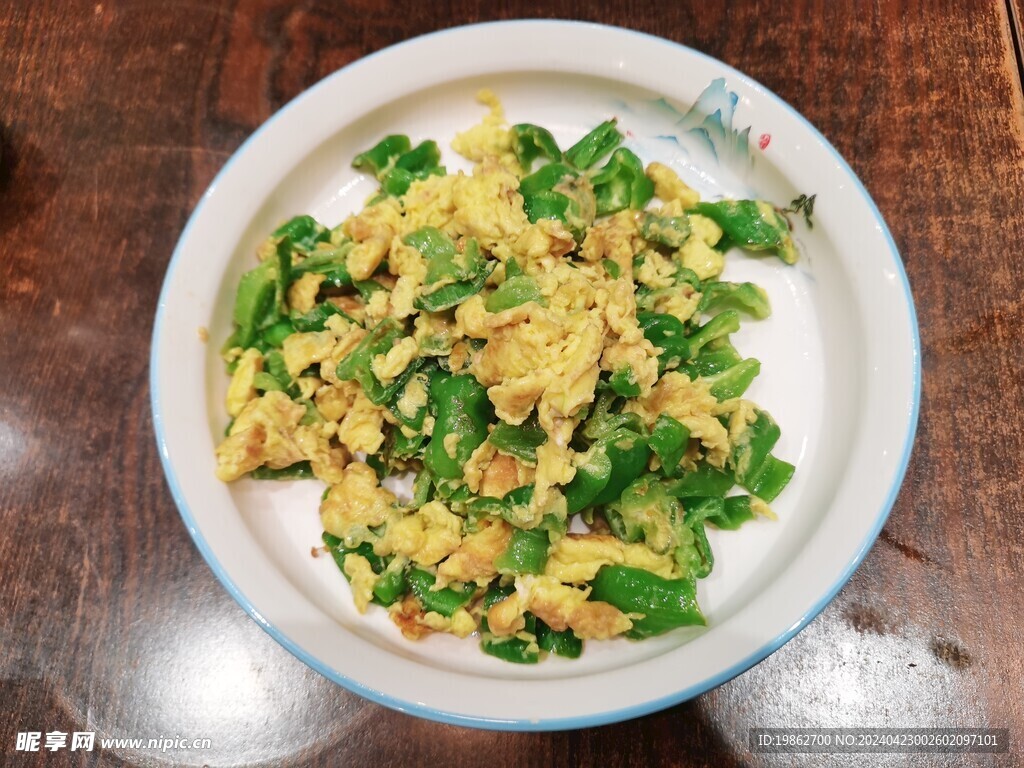青椒鸡蛋 家常菜